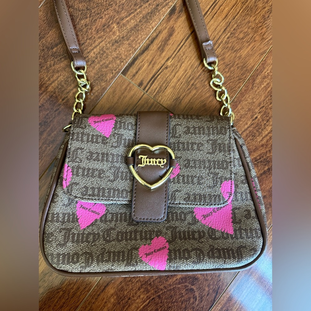 Juicy Couture Crossbody Pink Heart Bag